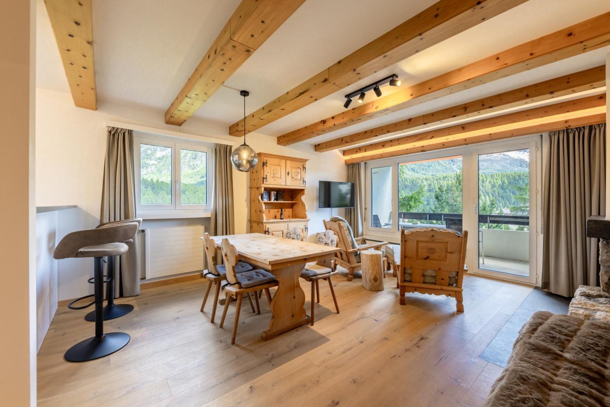 Cosy Apartment Facing Piz Rosatsch Σεντ Μόριτζ Εξωτερικό φωτογραφία